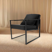 Fauteuil- Voor Woonkamer - Moderne Lounge - Stof /Zwart