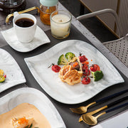 Elite Bordenset – Dinerborden – 6 persoons – 30 delig – Marmerlook Keramisch – Kleine Borden – Luxe design