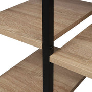 Bolt Edge Boekenkast - Industrieel - Oak/Zwart - 6 lagen - 80x35x97cm