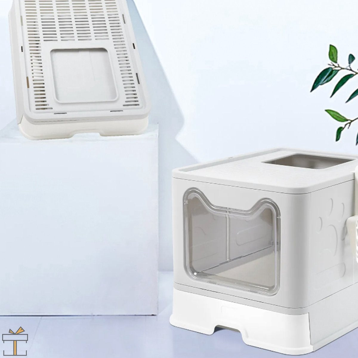 Bolt Edge Kattenbak - Hygiënisch - Met Lade - Afsluitend - Voor Kleine & Grote Katten