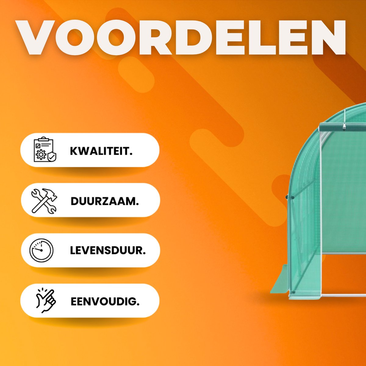 Inlooptunnelkas Deluxe - Kas - Tunnelserre - Kweekkas - Broeikas - 3x2,1x2,1 m - Waterdichte Tuinserre - Gegalvaniseerd Frame