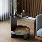Bijzettafel Deliot - Bijzettafeltjes voor woonkamer of slaapkamer - Glas - Wachtruimte - Uniek Accent