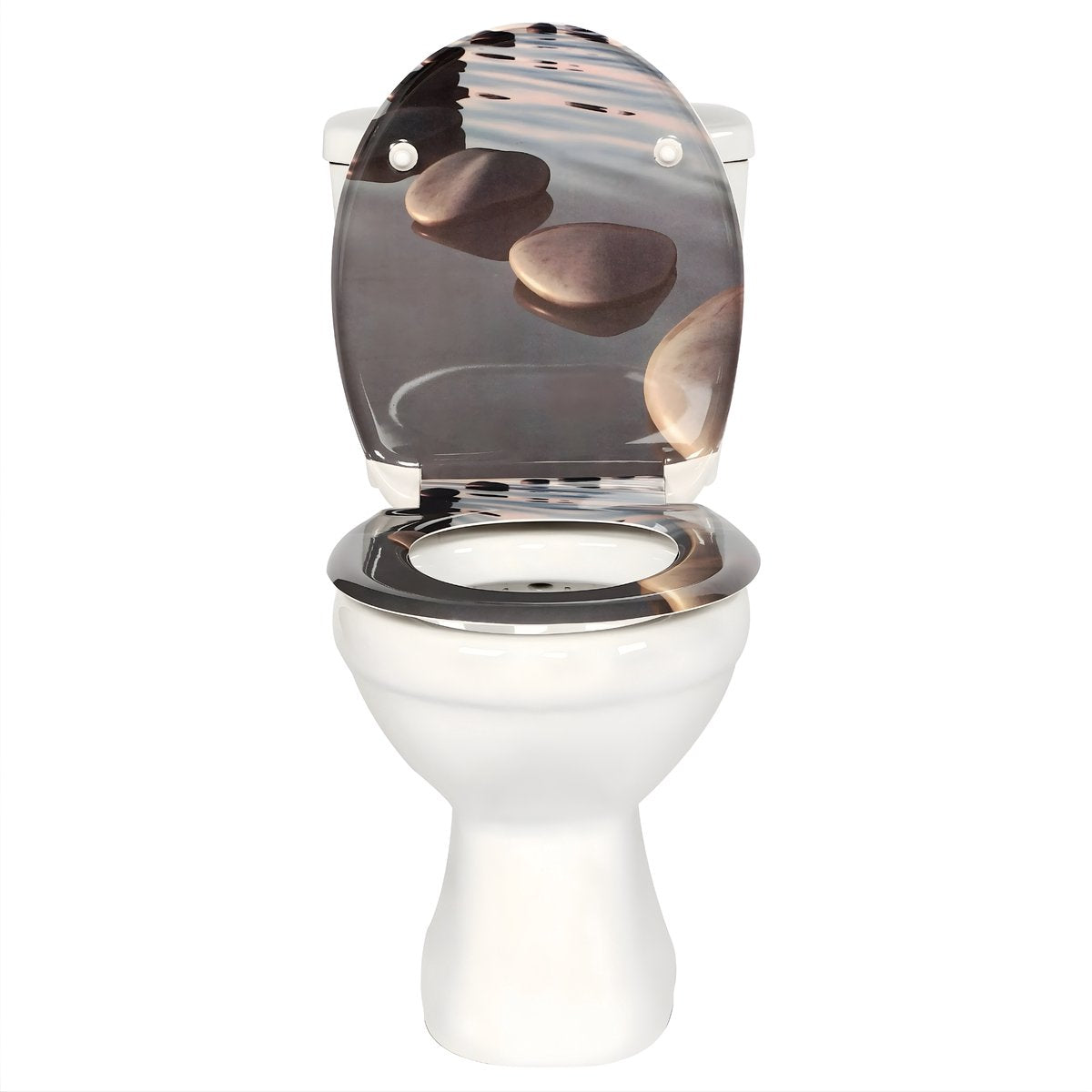 WC-bril - Toiletbril – Voor Toilet & Badkamer – Verdikt & Antibacterieel - Met Soft-Close – Met print