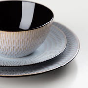 Velentino Serviesset - 16 delig - 4 persoons - Grijs - Dinerborden - Bordenset - Diepe borden - Ontbijtborden - Servies - Keukenservies