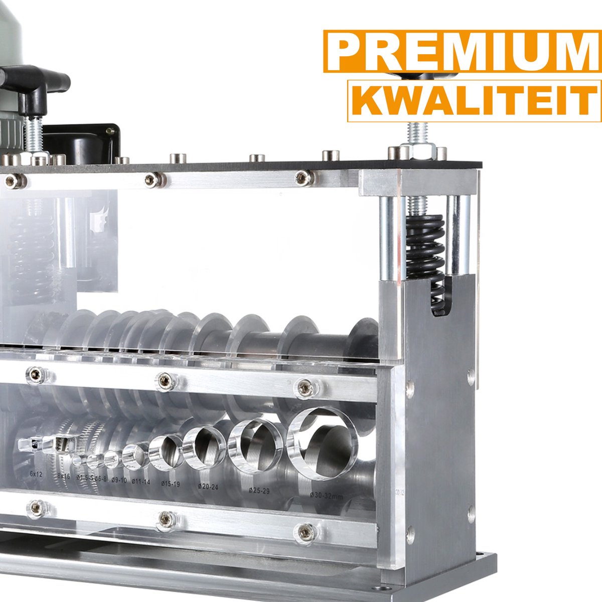 Happyment Kabelstripper Machine - 1,5-32mm - Automatische Striptang - Kabelpeller - Draadstripper - Stripmachine - Elektrisch - Koper en meer