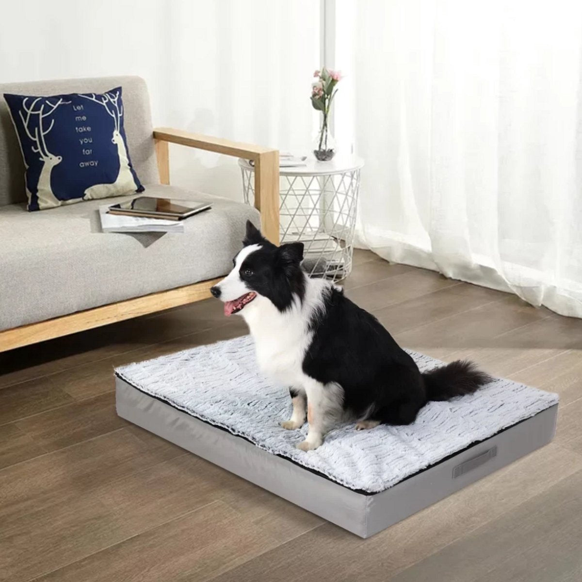 Hondenbed Zero - Hondenbank - Hondensofa op poten - Hondenzetel - Comfort en zacht - Afneembaar kussen - 110cm