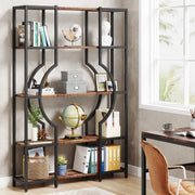 Boekenkast Manivo - Bruin - Boekenrek - 5 lagen - Woonkamer, slaapkamer en kinderkamer - Hout - 175cm