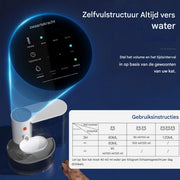 Waterfontein voor huisdieren - Voor katten en kleine honden - Drinkfontein - Automatische drinkdispenser - 3L - Grijs