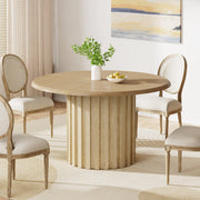 Eettafel Opula - Ronde - 110cm - Voor 4 personen - Voor Keuken of eetkamer - Naturel