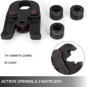 Perstang kop zonder stang - TH 16-32mm - Pijpsleutel met Persbekken - Voor Composietbuizen