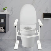Toiletveiligheidsbeugel - Voor Badkamer en Toilet - Stevige Handgreep voor Extra Ondersteuning - Wit Metaal