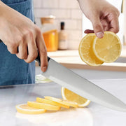 15-delige messenset - Keukenmessen - Messenblok - Voor keuken en koken - RVS messen met schaar, slijpstaaf en massief houten messenblok - Compleet messenset