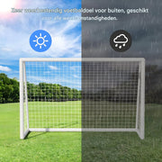 Draagbaar Voetbaldoel - Buitenspeelgoed - Voetbalgoal - Voor Kinderen & Volwassenen - Inclusief 2 Voetbalnetten & Grondpennen - 244 × 152 cm