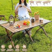 Buiten klaptafel - Campingtafel - Vouwtafel - Voor picknick, kamperen & BBQ - Draagbare campingtafel met draagtas - Lichtgewicht inklapbaar