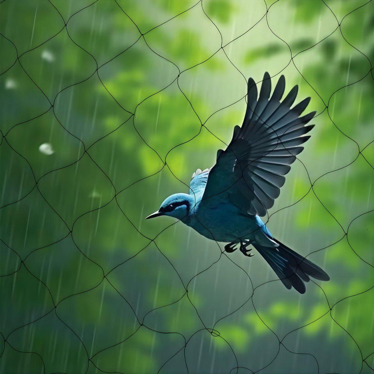 Vogelnet - Anti volgel net - Tuinbeschermingsnet - Voor bescherming van tuin, hek en gewassen - Tegen vogels, herten, katten, honden en kippen - Duurzaam kunststof gaas - 30*15 m