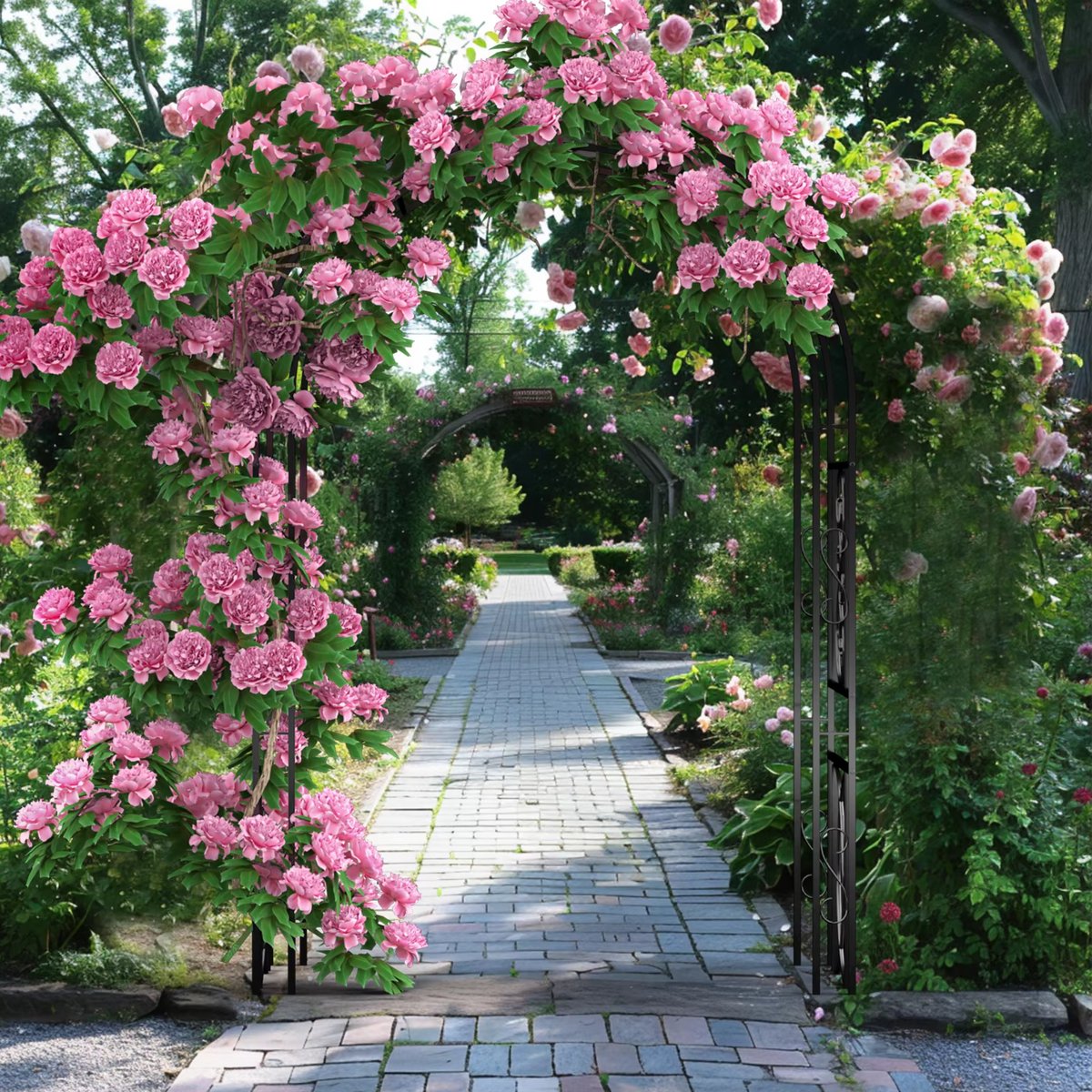 Rozenboog 215cm - Tuinboog - Decoratie - Buitenluifel - Versiering - Multifunctioneel - Voor klimplanten
