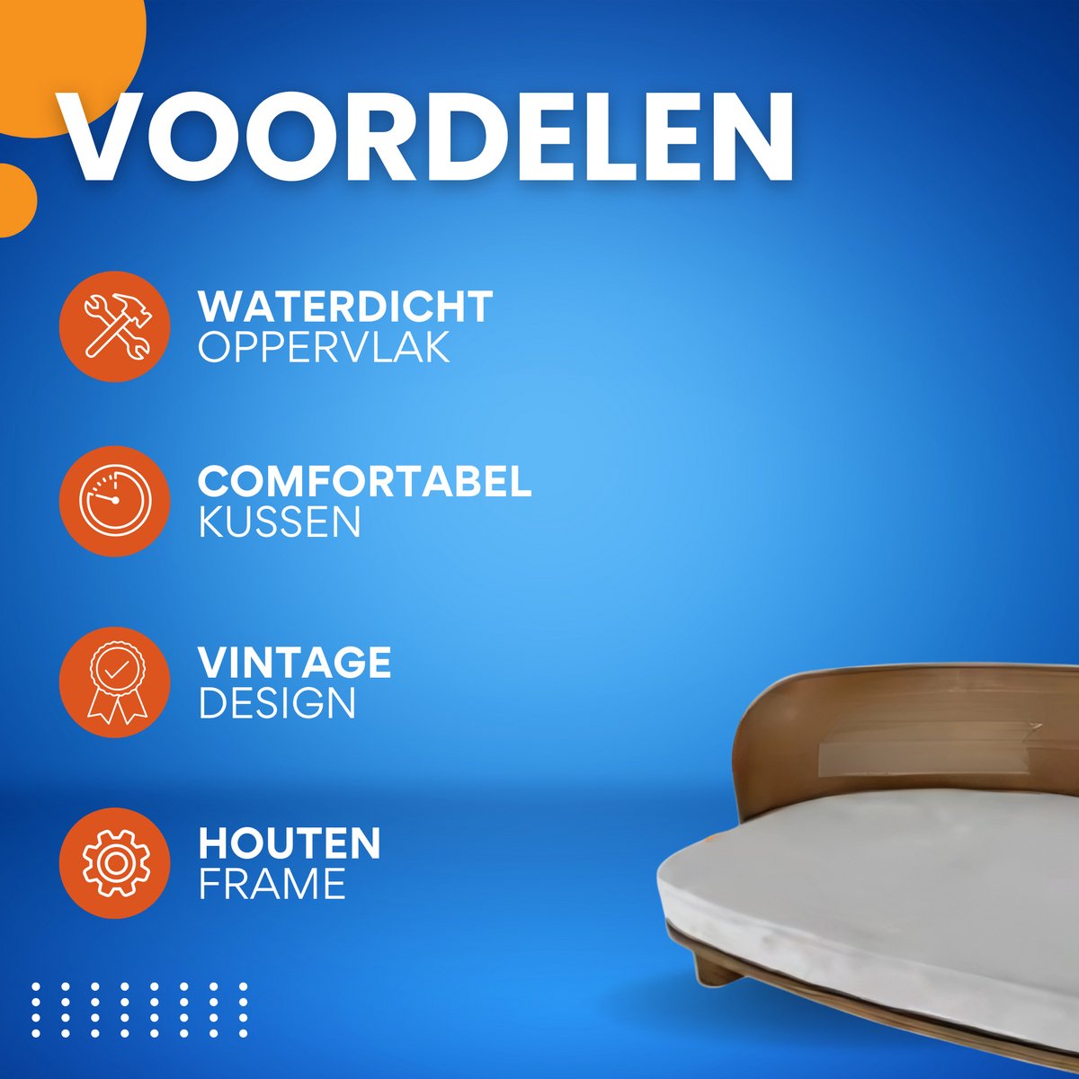 Verhoogde Kattenmand - 84cm - Kattenbed - Houten kattenbench voor Binnen - Lounge Fauteuil voor Katten, Puppies of Kleine Dieren