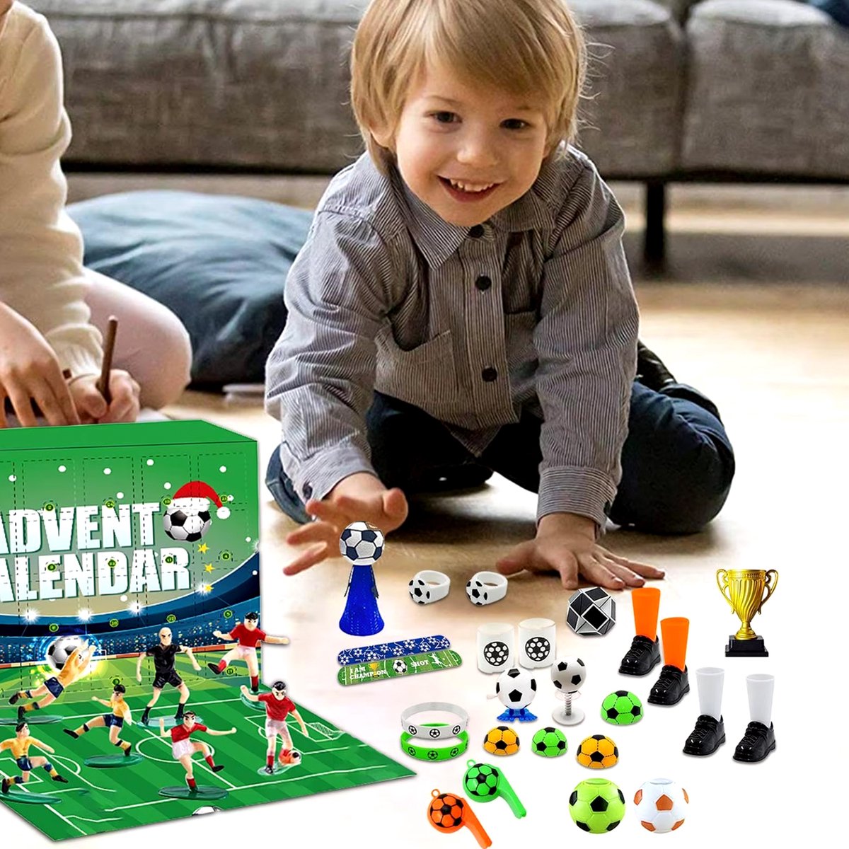 Happyment Adventskalender 2024 - Voetbal - Kinderen - Sportief - Kerstcadeau - 24 stuks