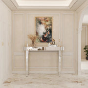 Consoletafel Teroni Opulence - Haltafel - Wandtafel - Zilver - Sidetable - 120cm