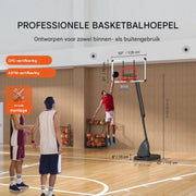 Basketbalpaal PRO - Verstelbare basketbalring - 2.3 tot 3 meter hoog - Voor buiten