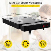 Zeefdruk Flitsdroger - 40x40 cm - Professionele Uitharding