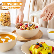 Nobilia Serviesset - 12 delig - 4 persoons - Beige - Dinerborden - Bordenset - Diepe borden - Ontbijtborden - Servies - Keukenservies