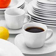 Regal Dinerborden – 6 persoons – 30 delig – Wit Keramisch – Serviesset – Breakfast Plates