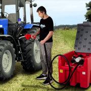 Draagbaar Dieseltank - 220L - Jerrycan - Brandstoftank - Brandstoftank - Mobiel Dieseltankstation - 40L p/min - 140W Mobiel Tanksysteem Voor Vullen