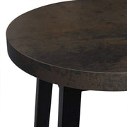 Hoge barkrukken Denza - Zithoogte 71cm - Roestig - Set van 2 - Keuken - Barstoelen - Zonder rugleuning - Hout