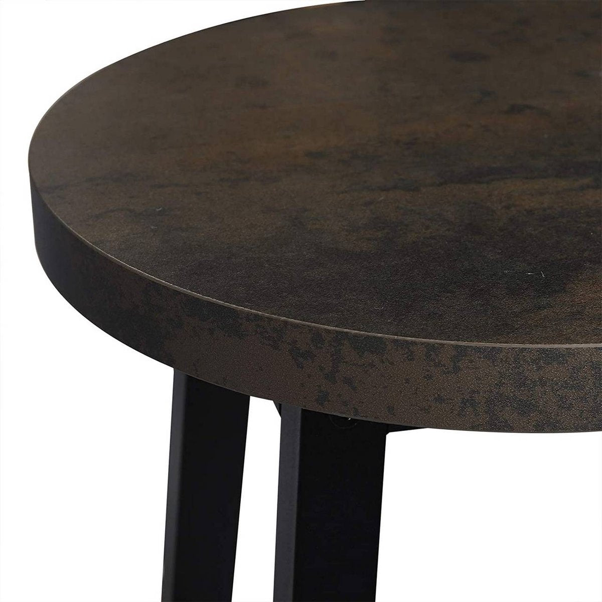 Hoge barkrukken Denza - Zithoogte 71cm - Roestig - Set van 2 - Keuken - Barstoelen - Zonder rugleuning - Hout