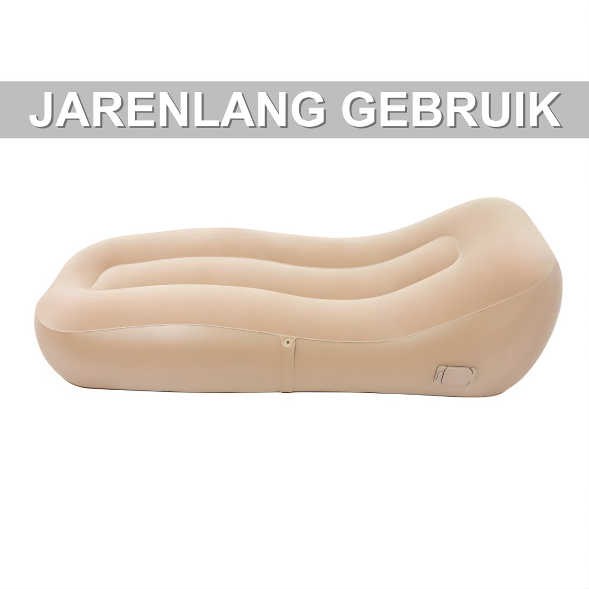 Opblaasbare bank - Camping ligbed - Voor campinggebruik - Comfortabele, opblaasbare bank en luchtbed - Khaki