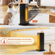Draagbare elektrische heater - 2000W - Met afstandsbediening - verwarmings ventilator - Voor thuisgebruik en kantoor - Met timer