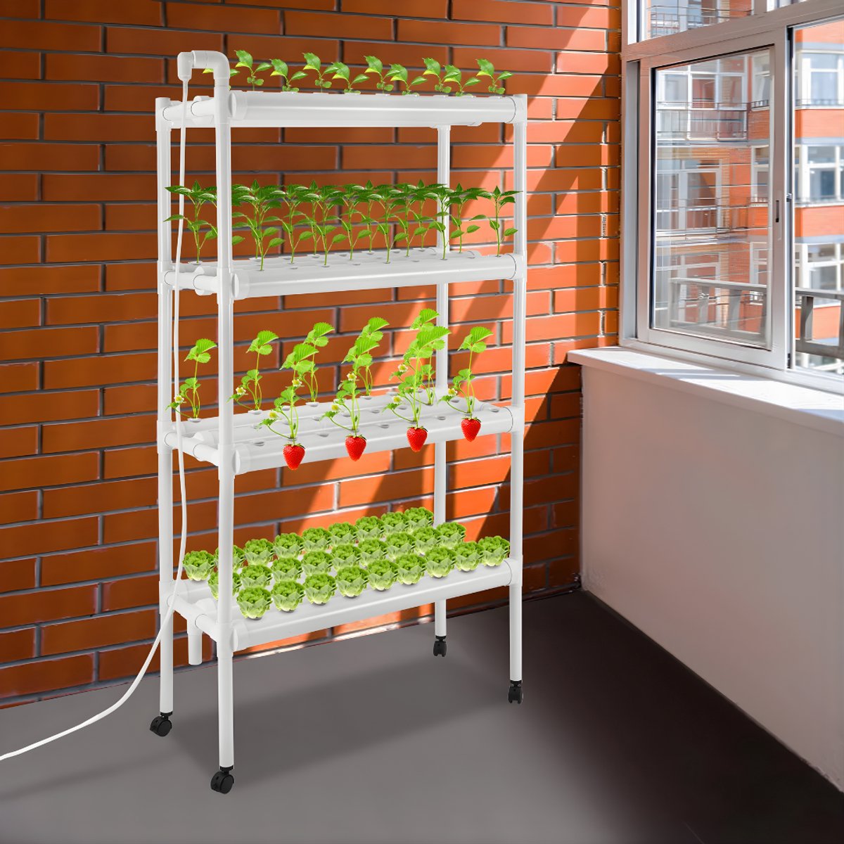 Kweeksysteem - Kweektafel - Voor binnen- of kweekgebruik - Kunststof / Groen
