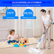 Elektrische Stoommop Tavien - 12 in 1 - 120 Graden Draaibare Kop voor Vloerreiniging - 5000W Stoomreiniger met 400ml Watertank
