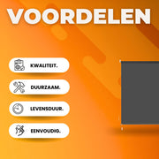 Verduisterende Rolgordijnen - Thermisch Geïsoleerd met UV-Bescherming - Voor Slaapkamer & Privacy - 140x240 cm - Grijs