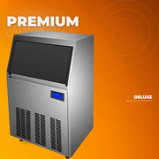 Professionele IJsblokjesmachine – 250W - IJsblokjesmaker met IJsschep – 50KG per 24 uur – Zelfreinigingsfunctie - Draagbaar - Zwart