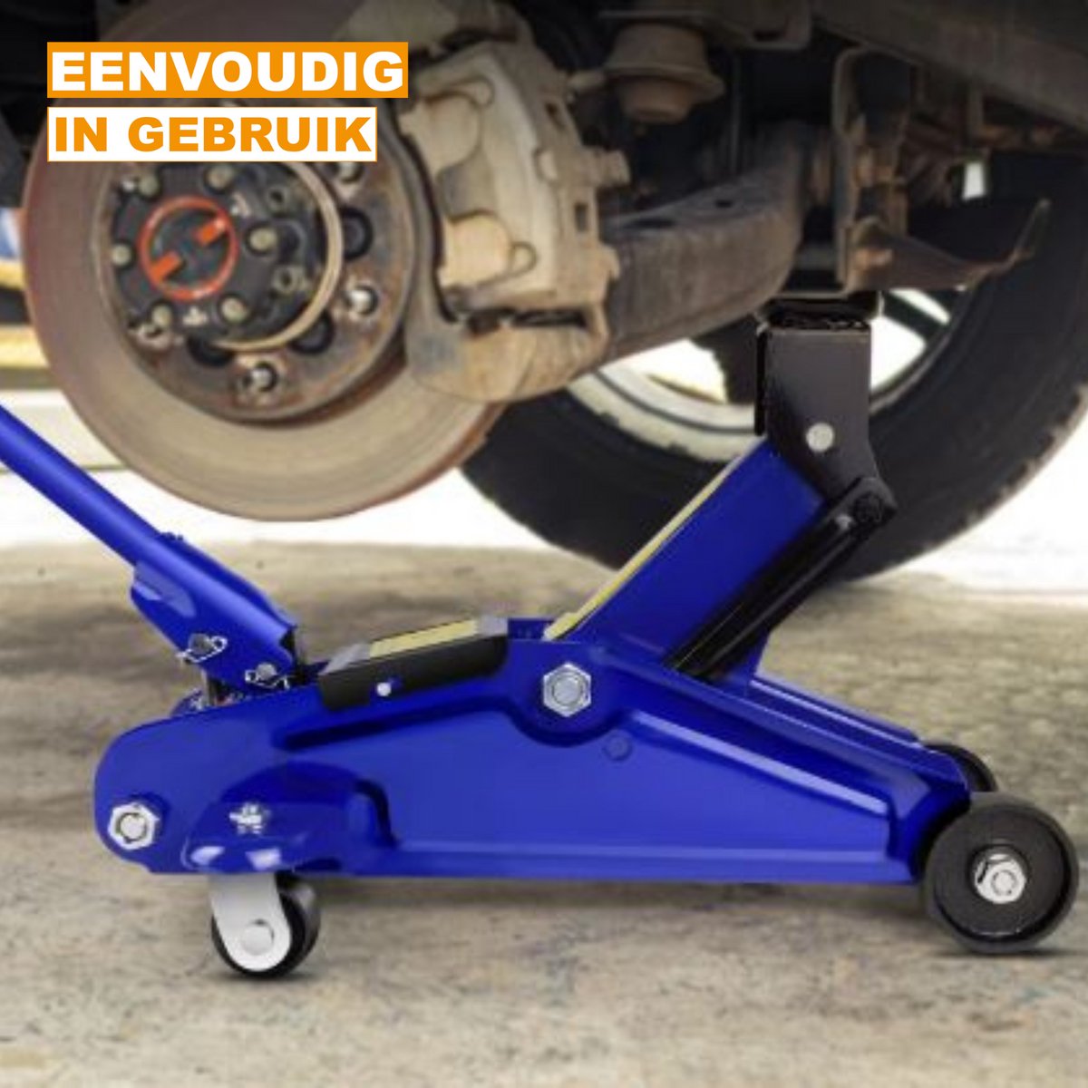 Hydraulische Trolley Jack - 2 Ton - Kraan Hijskop Vloer Jack - Heavy Duty Auto & Caravan Standhouder - Hefgereedschap voor Reparatie