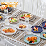 Marlito Dessertkommen - 6 delig - 6 persoons - Kommen - Diepe borden - Dinerborden - Bordenset - Ontbijtborden - Servies - Keukenservies