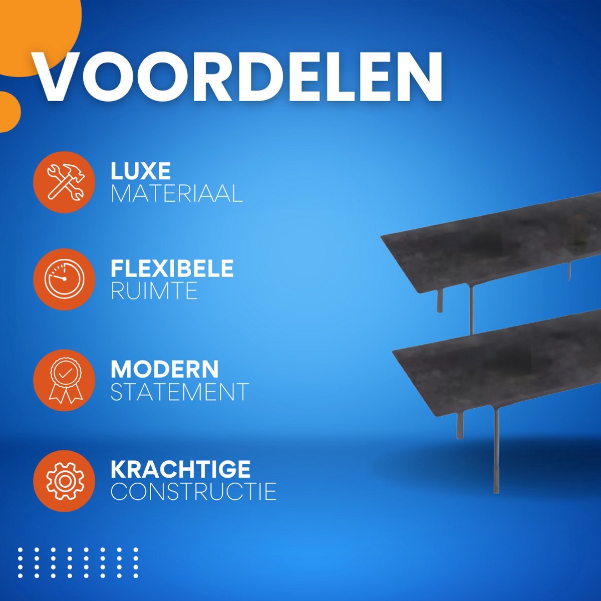 Eettafel Grandiose - 8-10 Personen Gesinterde Stenen Eettafel - 180 cm Uitschuifbare Keuken Eettafel voor Kerst - Metalen Frame
