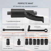 Koppelvermenigvuldiger PRO - 4800 Nm Wielsleutelset - 1:58 Versterker - Vierkant 24-33 mm