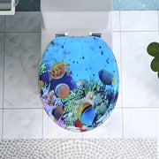 WC-bril - Toiletbril – Voor Toilet & Badkamer – Soft-Close - Met print