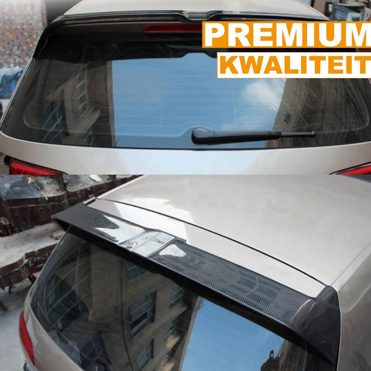 Spoiler Golf Brutax - Achterbumper Spoiler - Voor VW Golf 7 MK7/MK7.5 (2015-2017) - Oettinger Stijl - Carbon Kleur