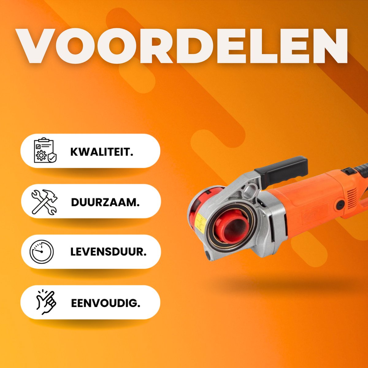Pijpinrijger PRO - 1/2" tot 1,5" - Handmatig Draadsnijder - Bouwgereedschap