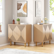 Opbergkast met deuren - Binnen - Voor woonkamer of hal - Dressoir- Naturel
