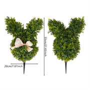 Kunstplant konijnvorm - Voor Binnen en Buiten / Decoratie - Konijnvormige Buchsbaum Kunstplant - Plastic / Groen - 50cm