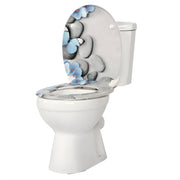 WC-bril - Toiletbril – Voor Toilet & Badkamer – Soft-Close - Ureum-Kunststof - Met print