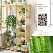 Kledingkast Elegance Bamboe - Kledingrek - Goud - Met kledingroede voor hal, slaapkamer of woonkamer - 91cm
