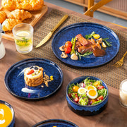 Noblesse Lucenzo Serviesset - 24 delig - 4 persoons - Sky Blue - Dinerborden - Bordenset - Diepe borden - Ontbijtborden - Servies - Keukenservies - Luxe design - Tafelstijl