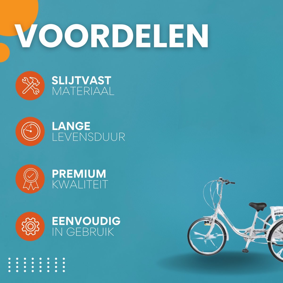 Driewieler Lizo Valora - 6 versnellingen - Fiets voor volwassenen en senioren - 24 Inch - Opvouwbare Trike - Met mand - Voorrem - Zwart