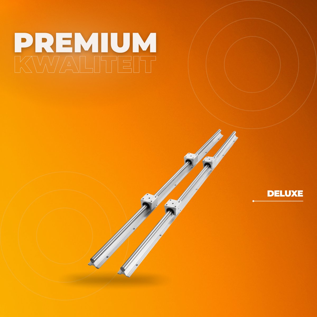 Lineaire Geleider - Lineaire Rail 2 Stuks - Geleiding - SBR20-1200mm - Koolstofstaal Aluminium
